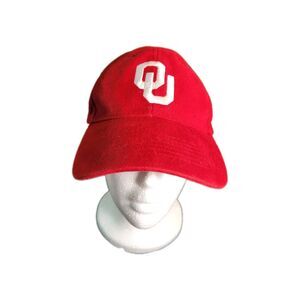 Oklahoma OU Sooners Red Strapback Stretch Hat Cap One Size